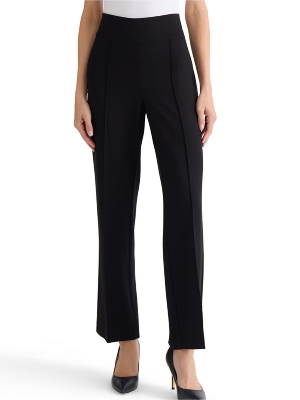 Jones New York Black Boot-Cut Stretch Dress Pants